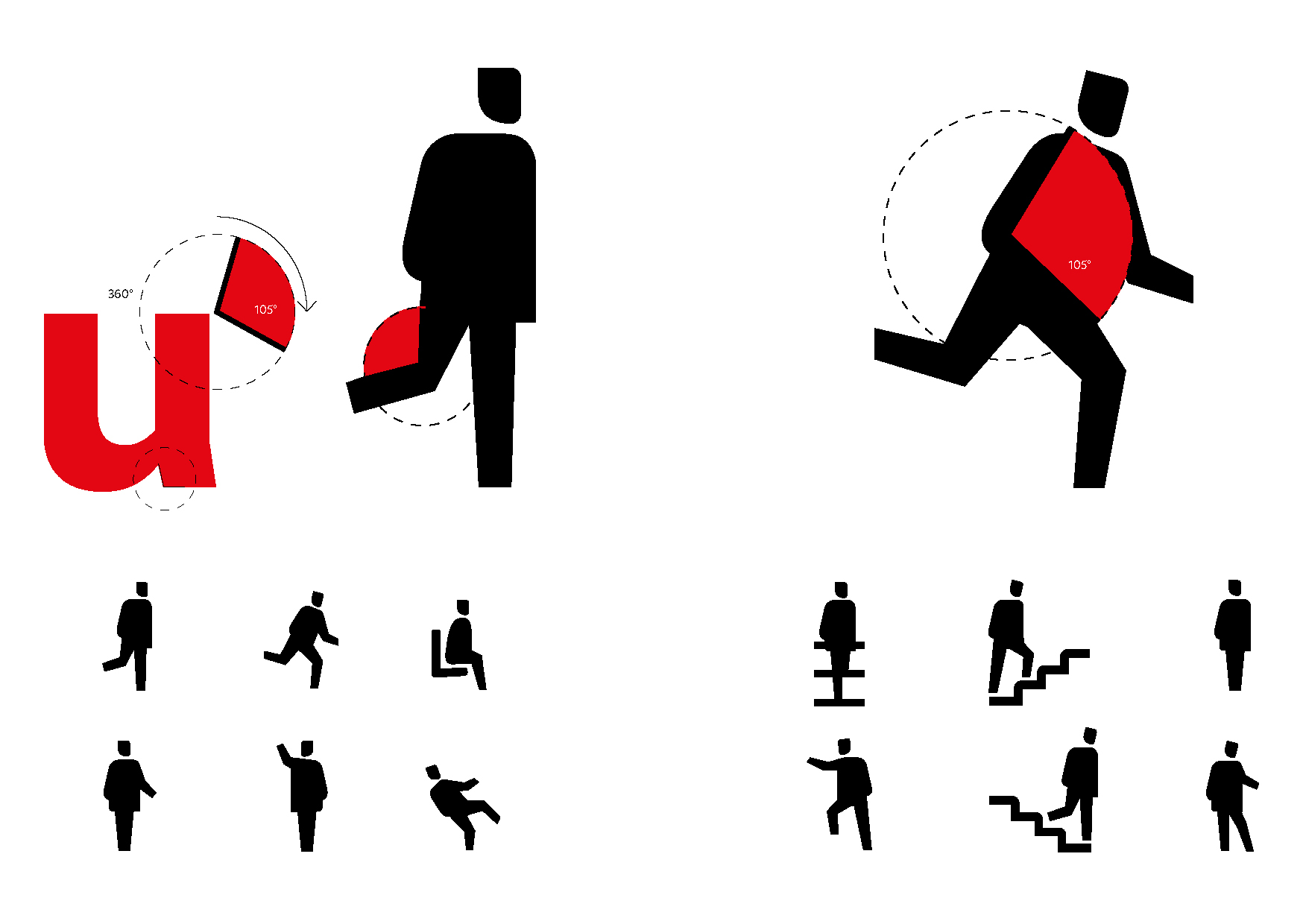 Figures and red letters.