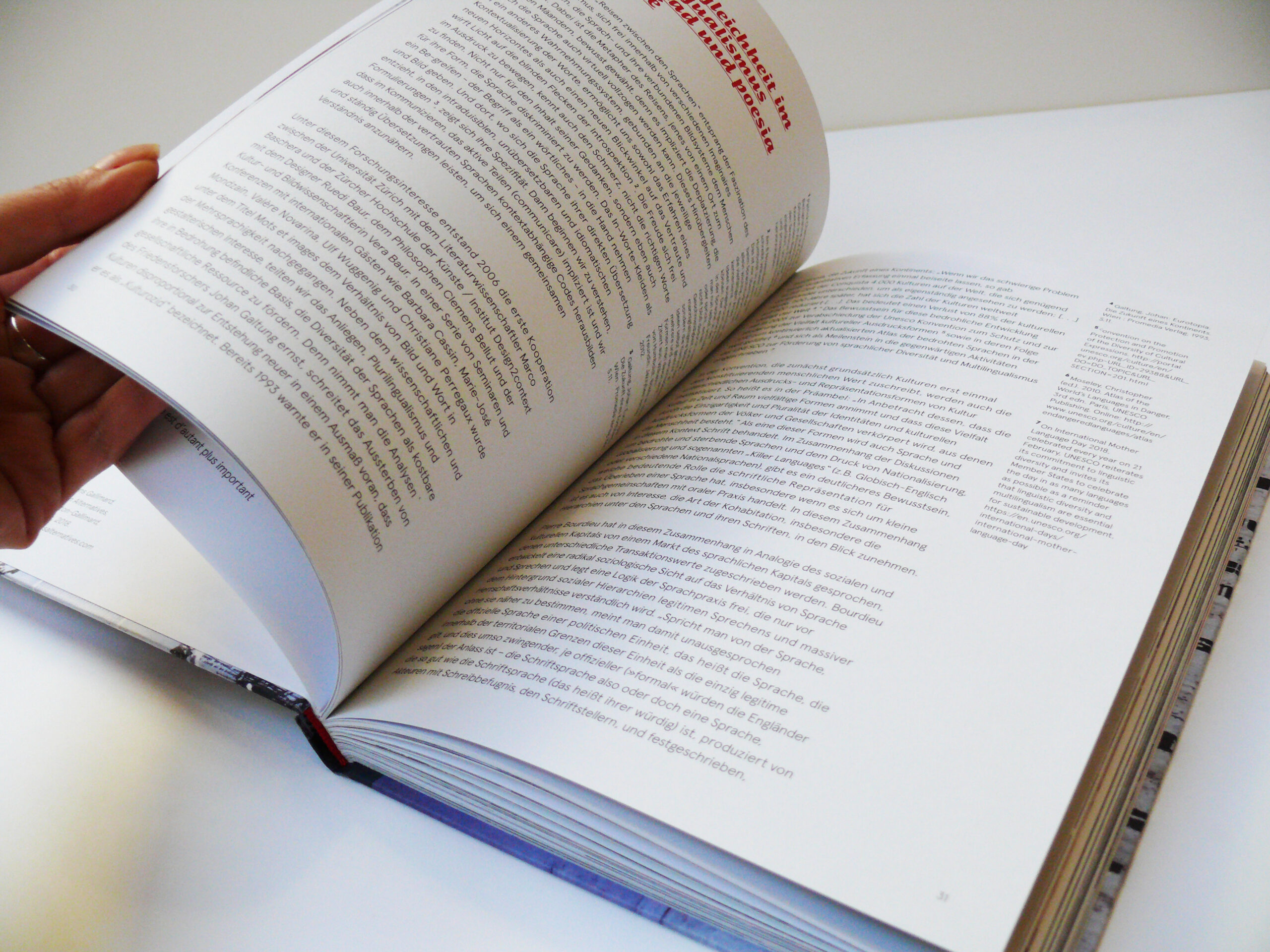 Text pages in the open book.