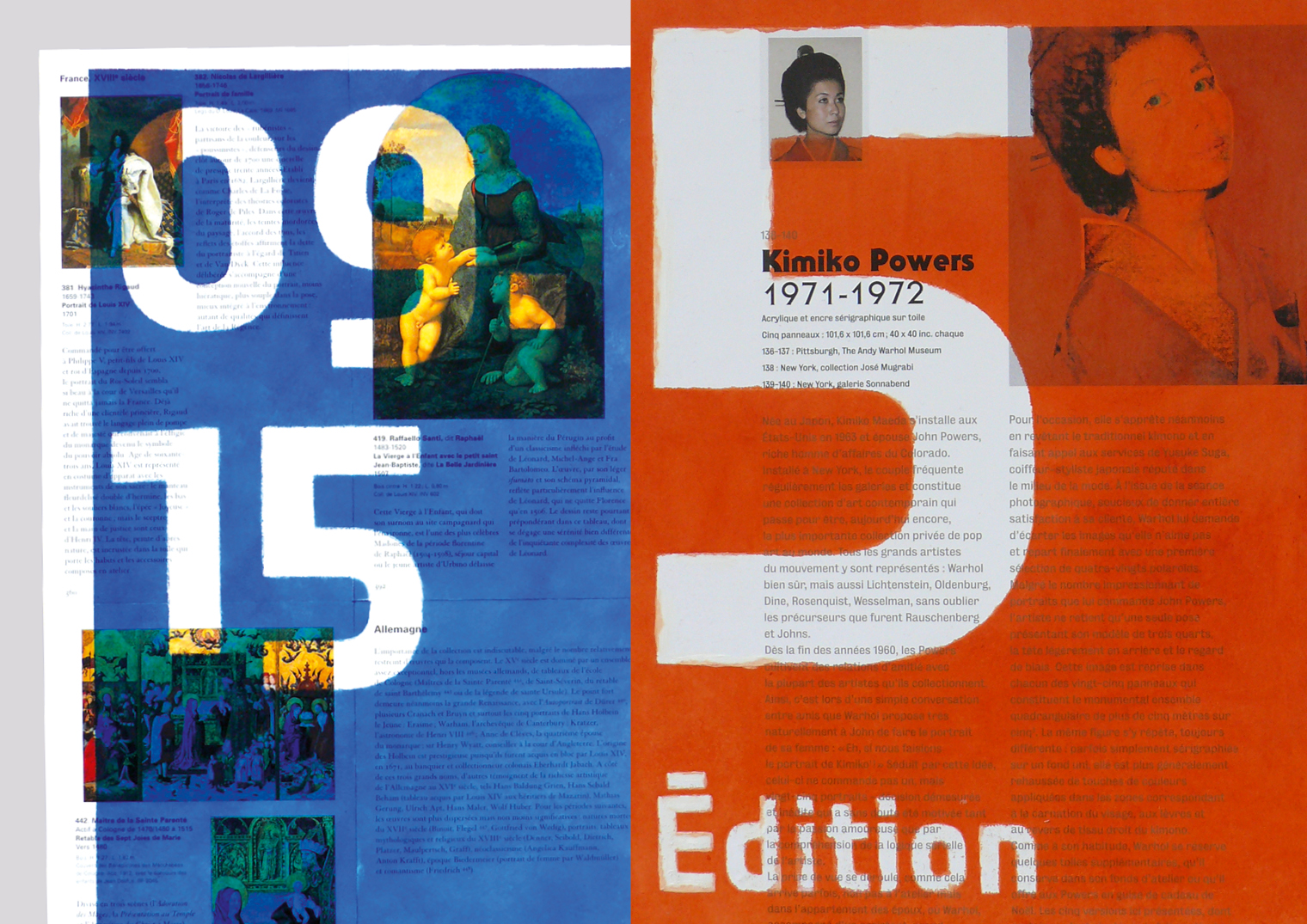 Blue and orange pages about publishing.