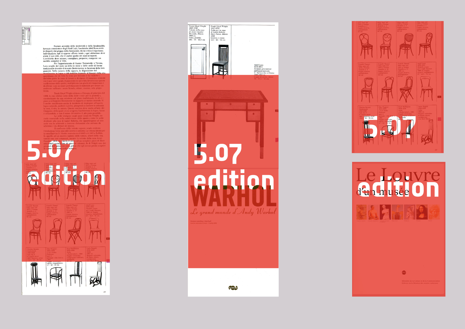 Red and white leaflets.