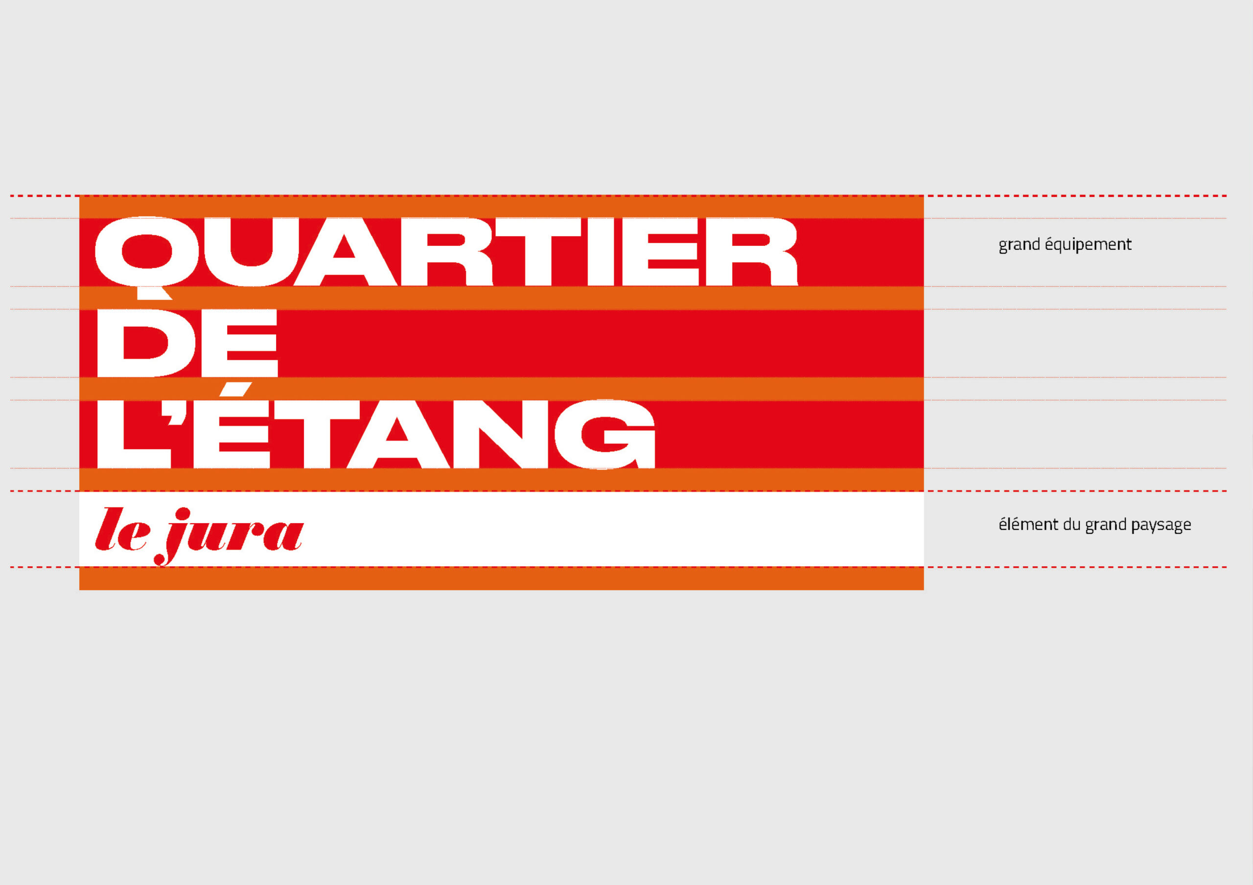 Étude du lettrage du quartier.