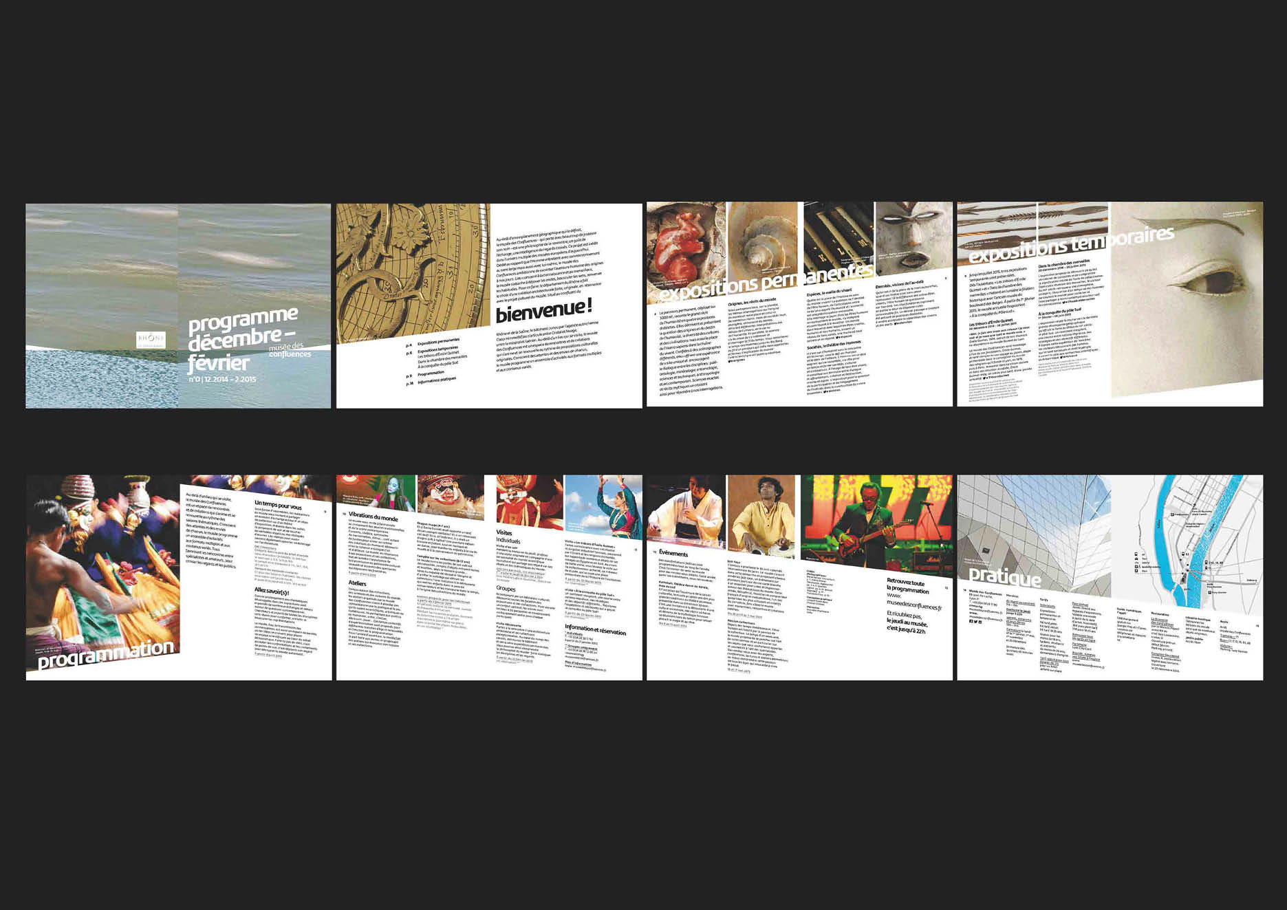 Leaflet with text and photographs.